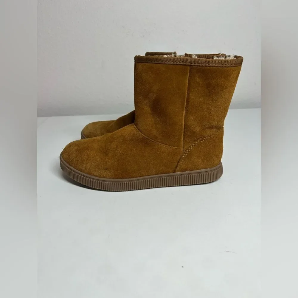 Cat & Jack Suede Zipped Boots Girls Size 5